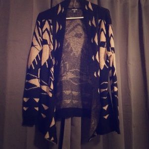 Aztec open sweater